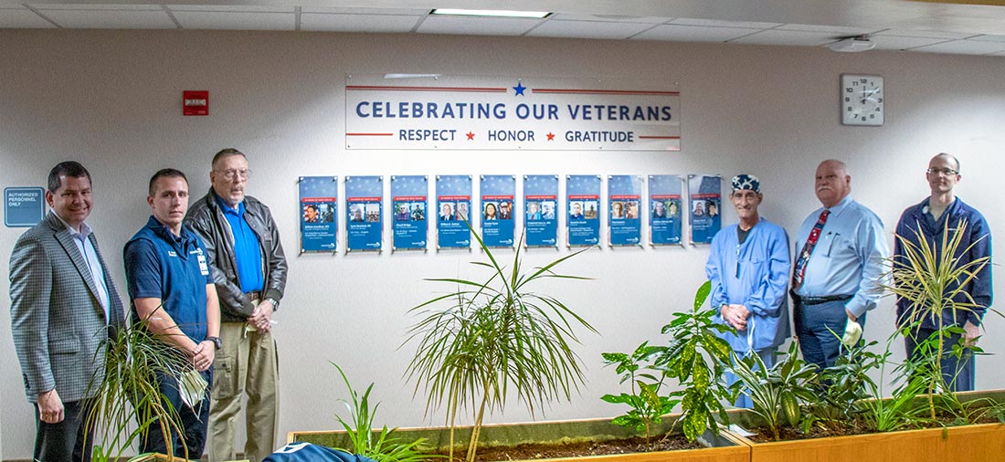 President Eric Swanson honoring veterans at Adventist Health Tillamook